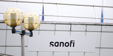 un logo de sanofi sur le site de production du doliprane de sanofi a compiegne 