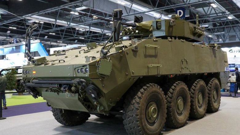 ep archivo   vehiculo blindado 8x8 dragon en la feria internacional de defensa y seguridad feindef