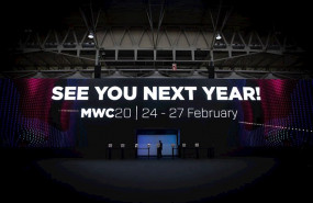 ep detalle del cartel de despedida dl mobile world congress barcelona - mwc 2019