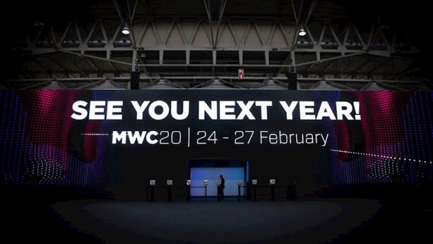 ep detalle del cartel de despedida dl mobile world congress barcelona - mwc 2019