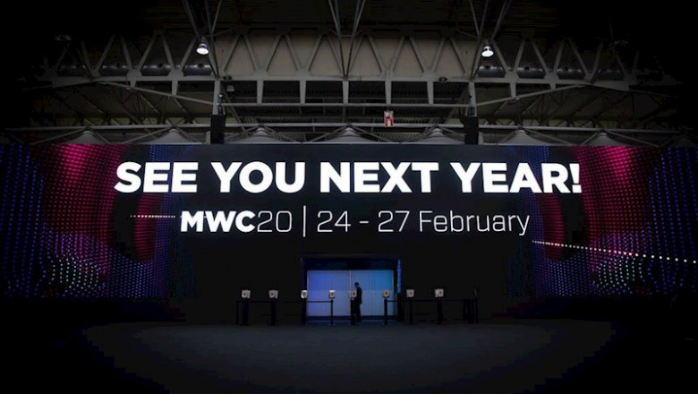 ep detalle del cartel de despedida dl mobile world congress barcelona - mwc 2019