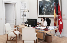 ep diaz ayuso en su despacho el pasado 15 de marzo achivo