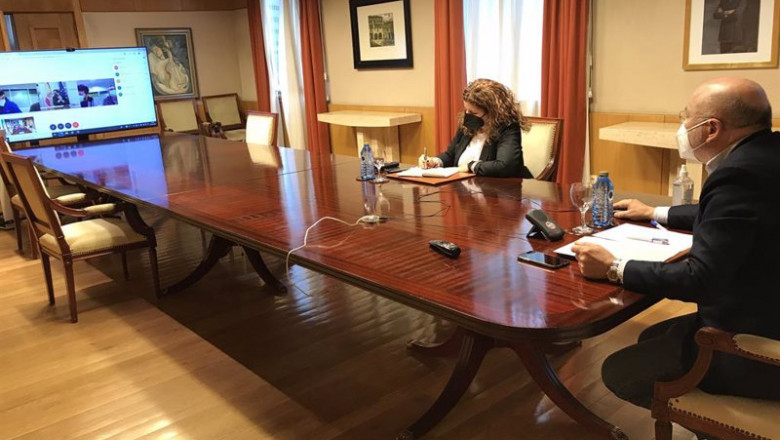 El delegado del Gobierno en Galicia, Javier Losada, se reúne telemáticamente con el comité de empresa de Ence. | DELEGACIÓN DEL GOBIERNO ep el delegado del gobierno en galicia javier losada se reune telematicamente con el comite de