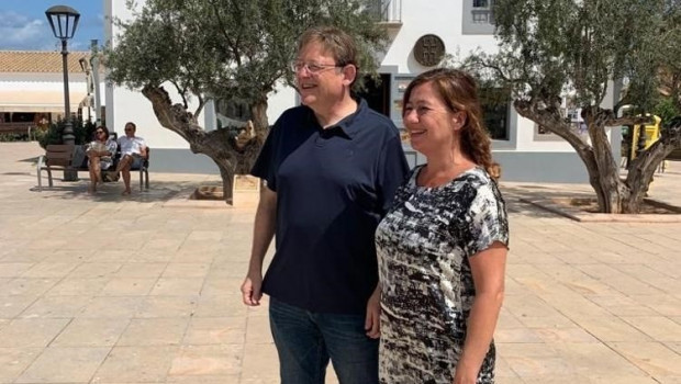 ep el presidente de la generalitat valenciana ximo puig y la presidenta de baleares francina armengol