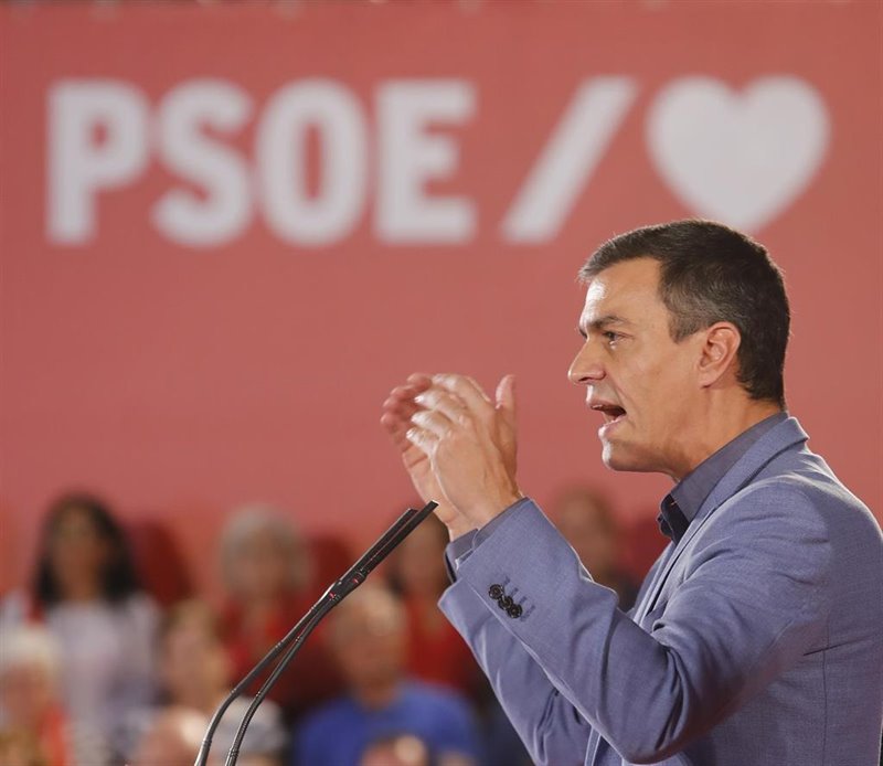 ep el presidente del gobierno en funciones pedro sanchez en un acto del psoe