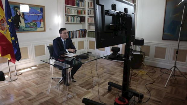 ep el presidente del gobierno pedro sanchez preside por videoconferencia la reunion interministerial