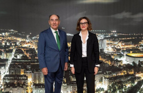 ep encuentro del presidente de iberdrola ignacio galan con la diputada general de bizkaia elixabete