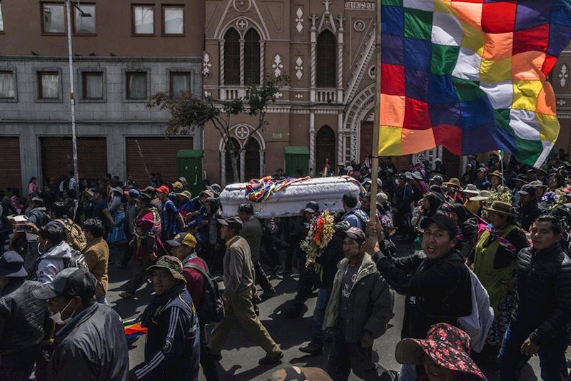ep funeral de uno de los fallecidos durante las protestas en bolivia