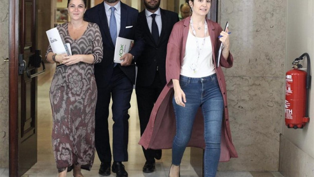 ep i-d los diputados de vox macarena olona ivan espinosa de los monteros e ignacio garriga se