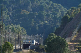 ep imagen de la zona del accidente ferroviario con los convoyes de trenes siniestrados en adamuz