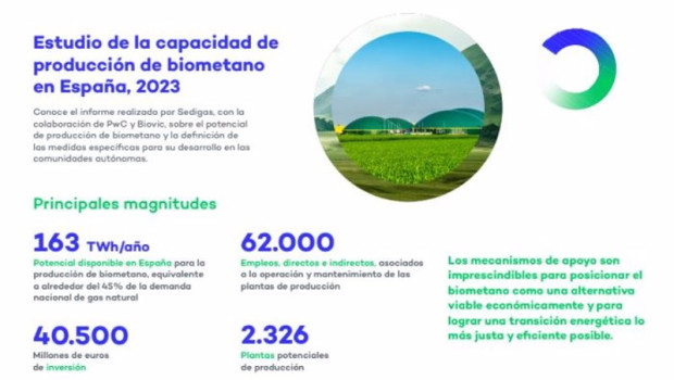 ep infografia del estudio de la capacidad de produccion de biometano en espana elaborado por sedigas