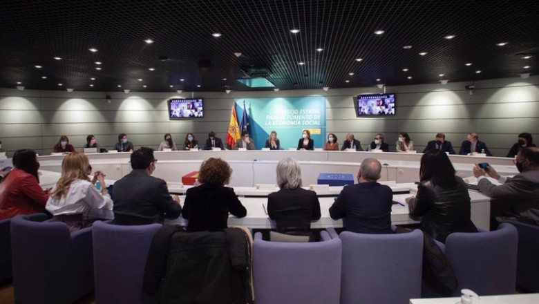 La vicepresidenta segunda del Gobierno y ministra de Trabajo y Economía Social, Yolanda Díaz, clausura el Consejo Estatal de Fomento de la Economía Social | MINISTERIO DE TRABAJO ep la vicepresidenta segunda del gobierno y ministra de trabajo y economia social yolanda diaz 20220218145203