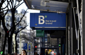 ep logo de la agencia de viajes b the travel brand perteneciente al grupo barcelo