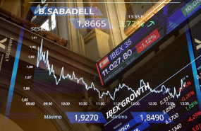 ep paneles en el palacio de la bolsa a 9 de mayo de 2024 en madrid espana
