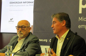 ep archivo   el presidente de pimec en la ciudad de barcelona lex goni y el presidente de pimec