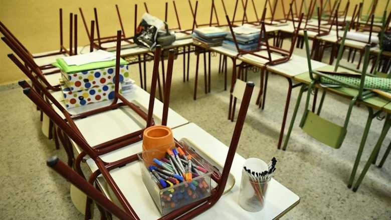 Aula del colegio público Joaquín Costa de Madrid. | Oscar Cañas - Europa Press - Archivo ep aula del colegio publico joaquin costa de madrid