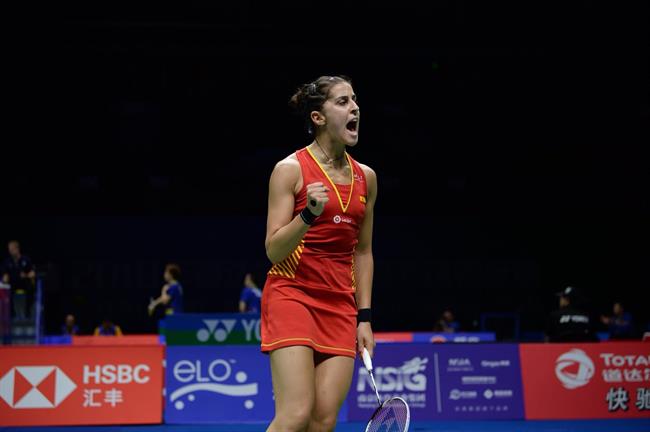 Carolina Marín, durante el Campeonato del Mundo de bádminton | @LALIGA4SPORTS ep carolina marin durantecampeonatomundobadminton