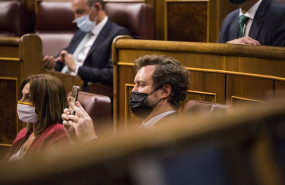 ep el portavoz de vox en el congreso rafael espinosa de los monteros durante una sesion plenaria en