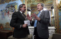 ep el presidente de la camara de comercio angel asensio y el ceo de banco sabadell cesar