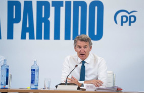 ep el presidente del pp alberto nunez feijoo durante la reunion del comite de direccion del partido