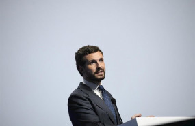 ep el presidente del pp pablo casado durante su intervencion en la jornada inaugural del congreso