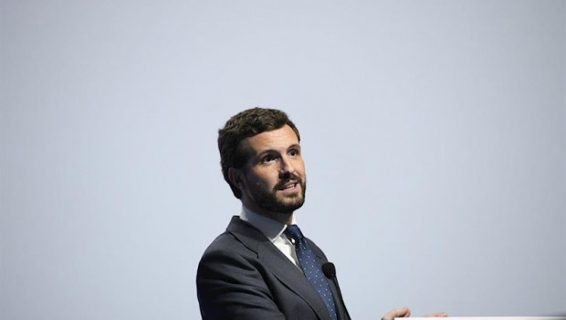 ep el presidente del pp pablo casado durante su intervencion en la jornada inaugural del congreso