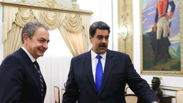 ep el presidente venezolano nicolas maduro y el expresidente del gobierno espanol jose luis