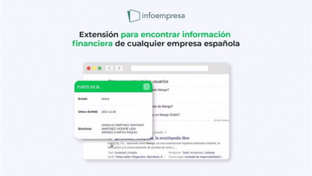 ep extension para el navegador de infoempresa