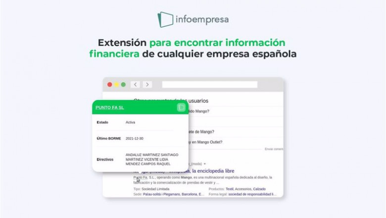 Extensión para el navegador de Infoempresa | INFOEMPRESA ep extension para el navegador de infoempresa
