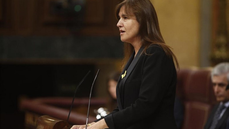 La portavoz de Junts per Cataluña en el Congreso, Laura Borràs interviene durante la segunda sesión del debate de investidura del candidato socialista a la Presidencia del Gobierno. | Eduardo Parra - Europa Press - Archivo ep la portavoz de junts per cataluna en el congreso laura borrs interviene durante la segunda sesion