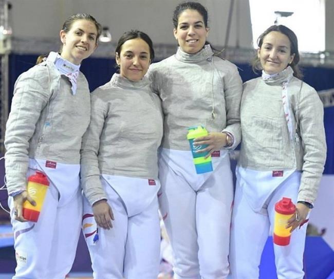 Laia Vila Lucía Martín-Portugués Sandra Marcos Celia Pérez Cuenca equipo sable | LALIGA4SPORTS.ES ep laia vila lucia martin-portugues sandra marcos celia perez cuenca equipo sable
