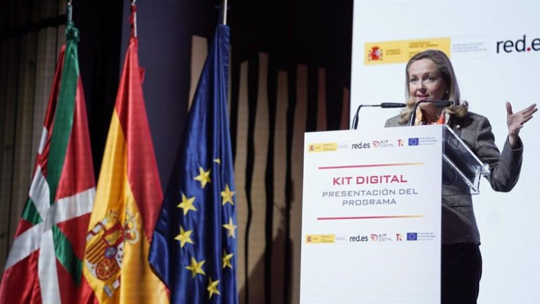 Nadia Calviño, en la presentación del programa 'Kit Digital' en Vitoria | MINISTERIO DE ASUNTOS ECONÓMICOS ep nadia calvino en la presentacion del programa kit digital en vitoria