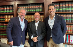 ep rafael bover y fermin carmona cofundadores de hotelverse y joaquim hierro lopes partner de ged