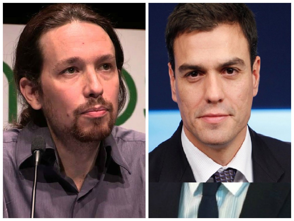 podemos, psoe, pablo iglesias, pedro sÃƒÂ¡nchez