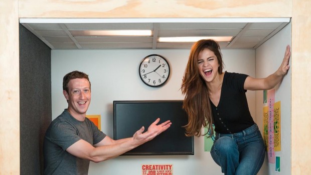 Selena Gomez Mark Zuckerberg