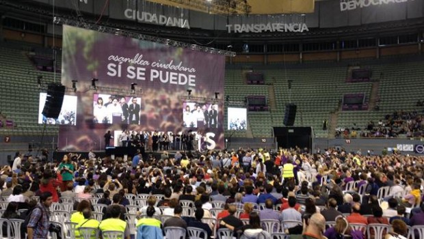 asamblea de podemos en vistalegre