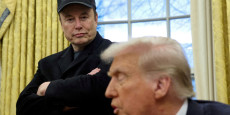 donald trump et elon musk dans le bureau oval de la maisons blanche le 7 avril 2025 