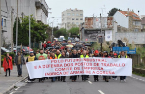 ep archivo   protesta de trabajadores de santa barbara en a coruna
