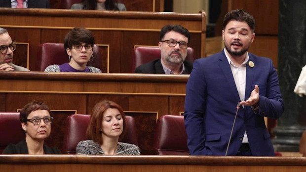 ep el portavoz de erc en el congreso de los diputados gabriel rufian interviene durante el turno de