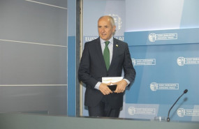 ep el portavoz del gobierno vasco josu erkoreka en la rueda de prensa posterior al consejo de