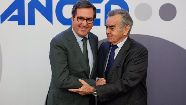 ep el presidente de la ceoe antonio garamendi y el presidente de anged alfonso merry del val durante ep el presidente de la ceoe antonio garamendi y el presidente de anged alfonso merry del val durante