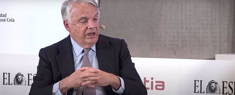 El presidente de Mutua Madrileña, Ignacio Garralda, durante su participación en la segunda edición del Observatorio de Finanzas organizada por 'El Español' e 'Invertia'. | EL ESPAÑOL, INVERTIA ep el presidente de mutua madrilena ignacio garralda durante su participacion en la segunda edicion