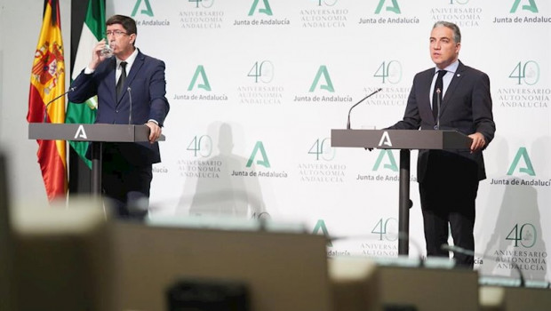 ep el vicepresidente de la junta de andalucia juan marin y el consejero de la presidencia