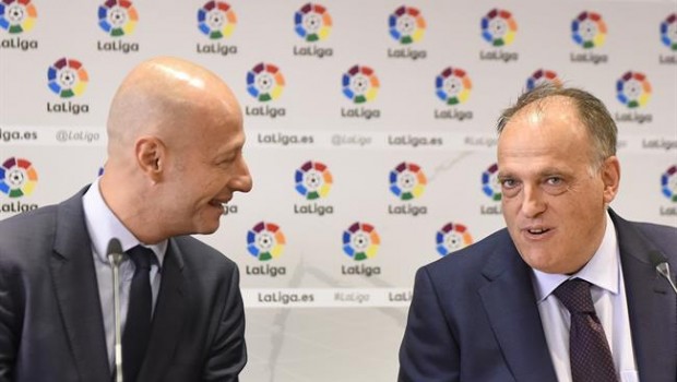 ep esteve calzadajavier tebas presentaninforme football transfer review