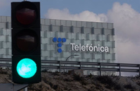 ep fachada de la sede de telefonica a 7 de noviembre de 2024 en madrid espana telefonica registro un