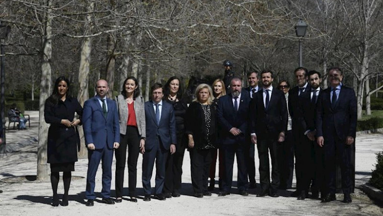 ep foto de familia tras el acto de homenaje a las victimas del atentado terrorista del 11-m en el