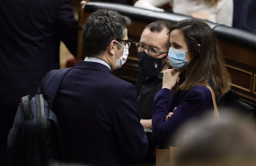 ep i d el ministro de la presidencia felix bolanos el portavoz de unidas podemos en el congreso