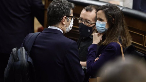 ep i d el ministro de la presidencia felix bolanos el portavoz de unidas podemos en el congreso