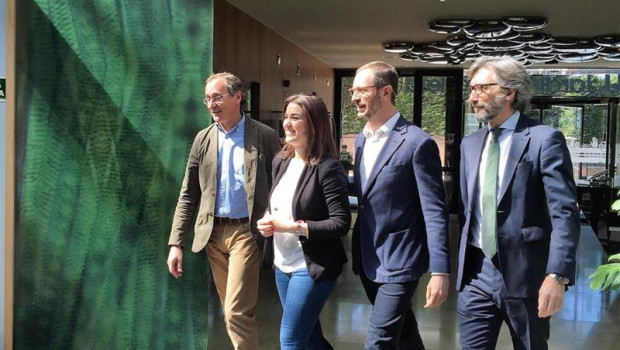 ep inaki oyarzabal junto a alfonso alonso leticia comeron y javier maroto