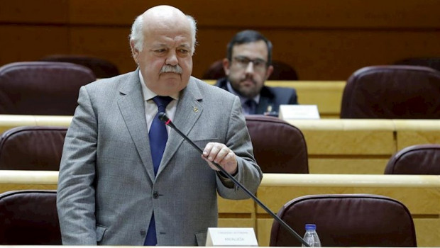ep jesus aguirre munoz consejero de salud y familias de andalucia durante su intervencion en la